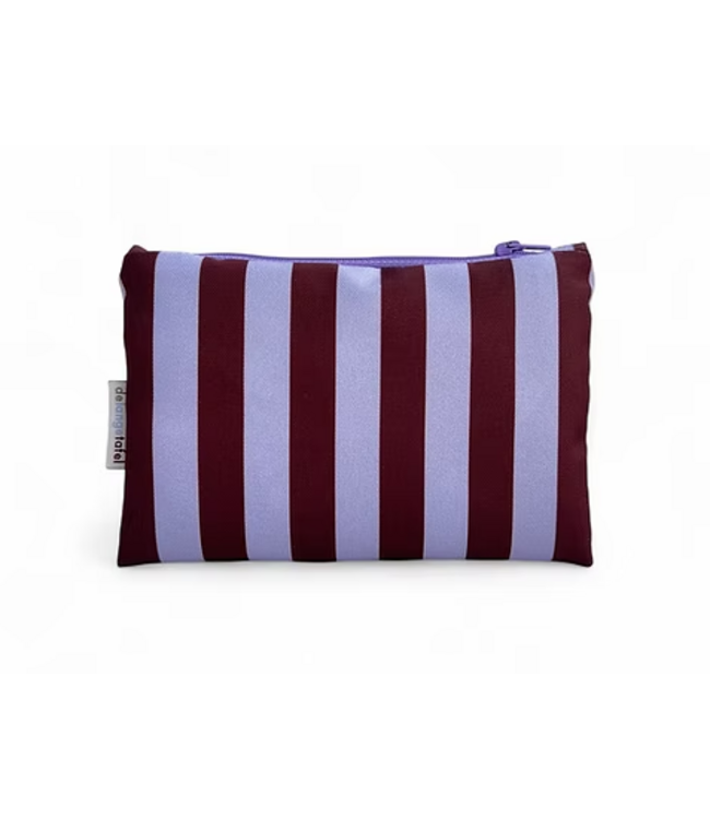 De Lange Tafel Etui small Streep Lila/Aubergine