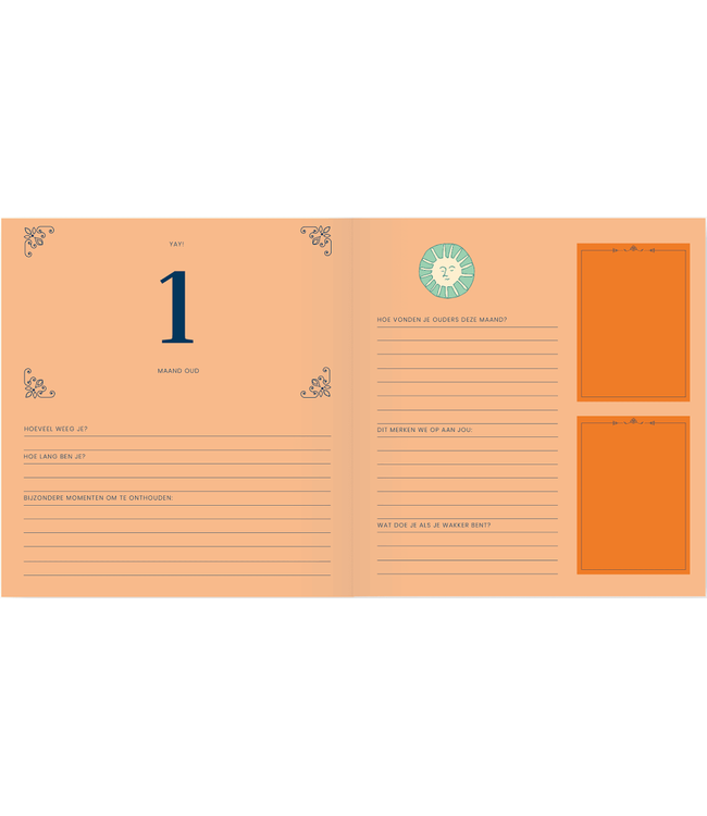 A-Journal Baby's eerste jaar - Boek