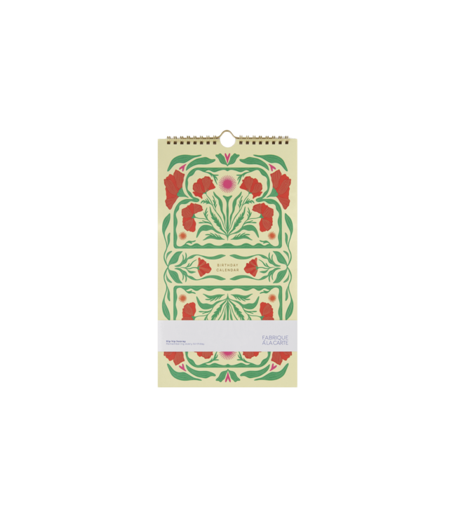 A-Journal A-Journal - Verjaardagskalender - Poppy