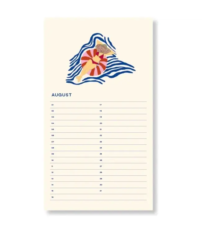 A-Journal A-Journal - Verjaardagskalender - Sun Pink