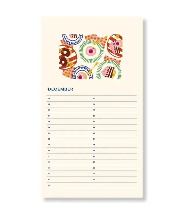 A-Journal A-Journal - Verjaardagskalender - Sun Pink