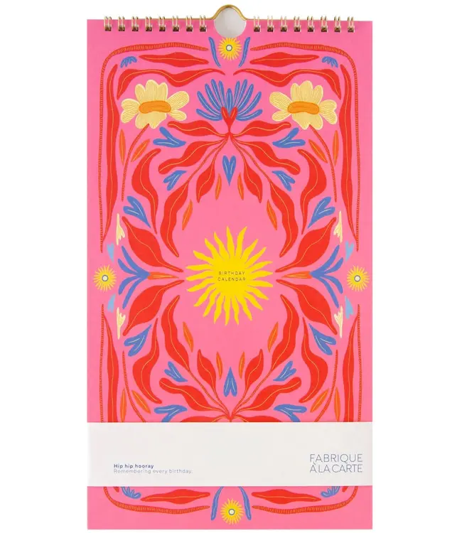 A-Journal A-Journal - Verjaardagskalender - Sun Pink