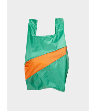 Susan Bijl The New Shopping Bag Holly Green & Orange Medium