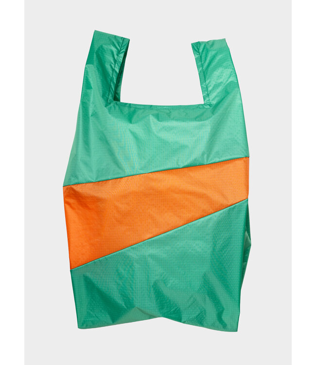 Susan Bijl The New Shopping Bag Holly Green & Orange Large