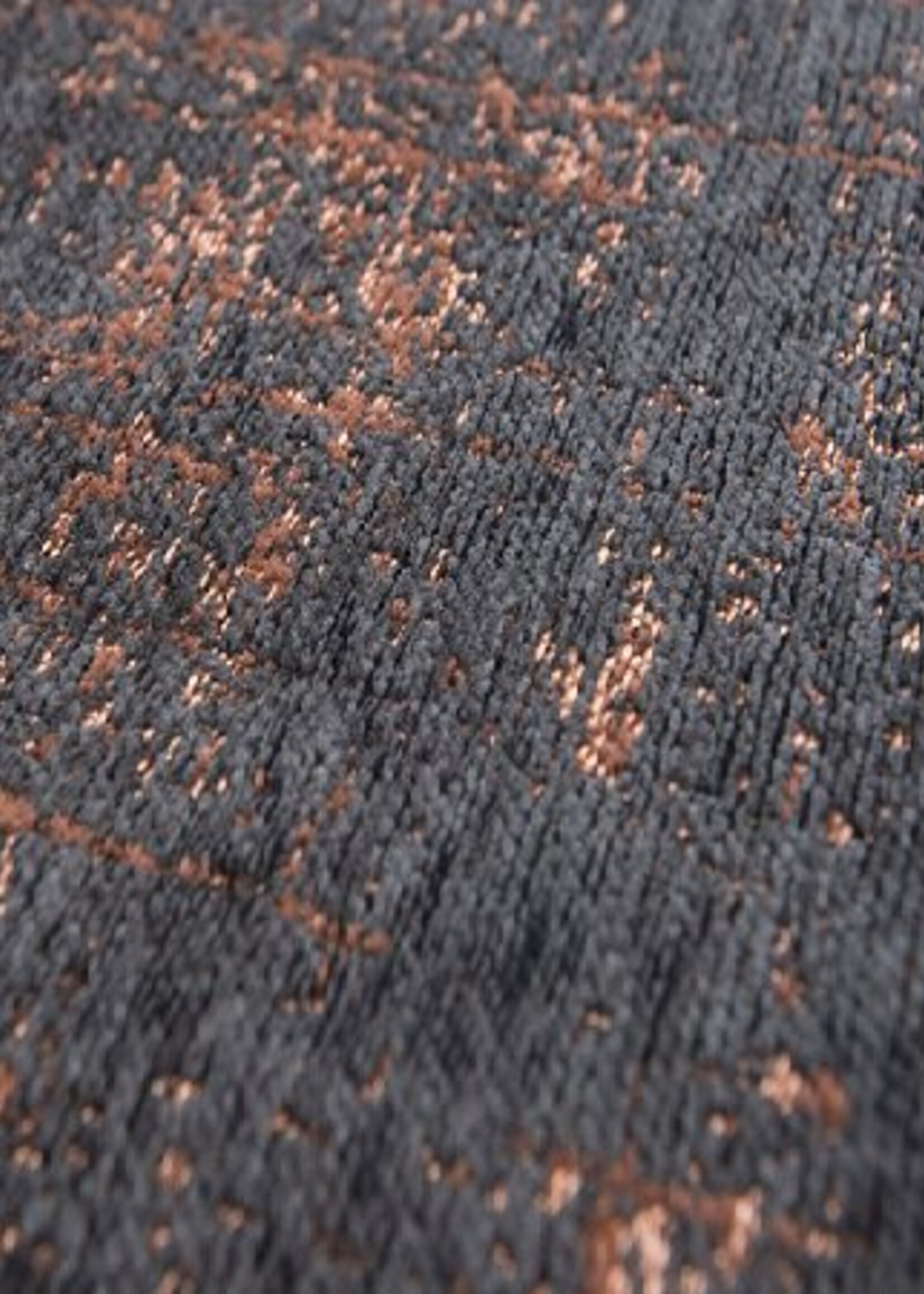 Vloerkleed  Mad men Griff zwart/koper