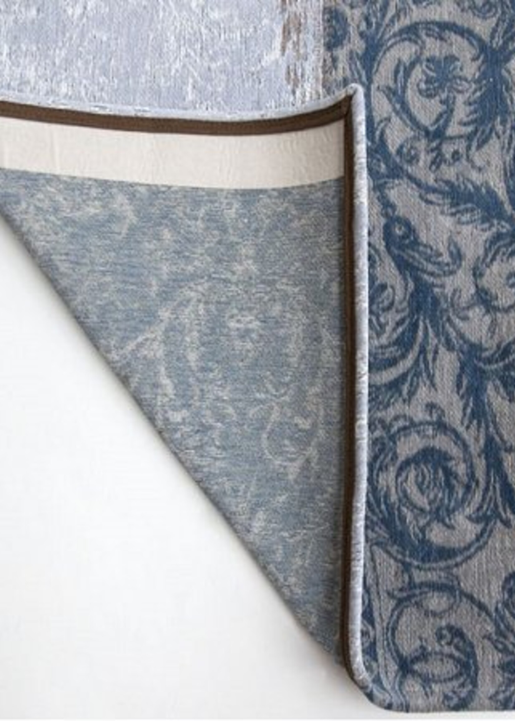 Vloerkleed patchwork brugesblauw