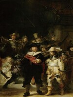 Foto op glas "de nachtwacht"