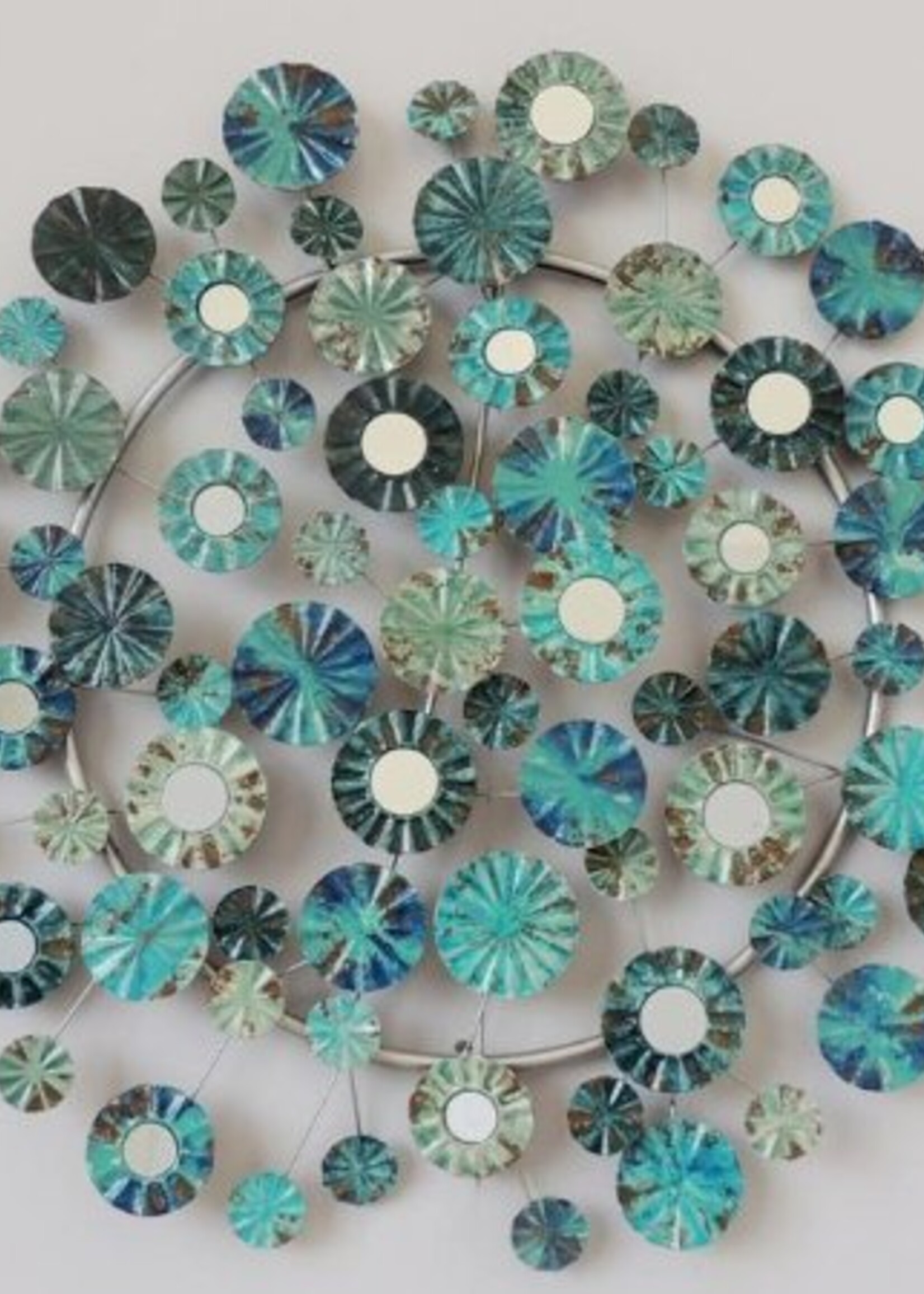 Muurdecoratie metal circles