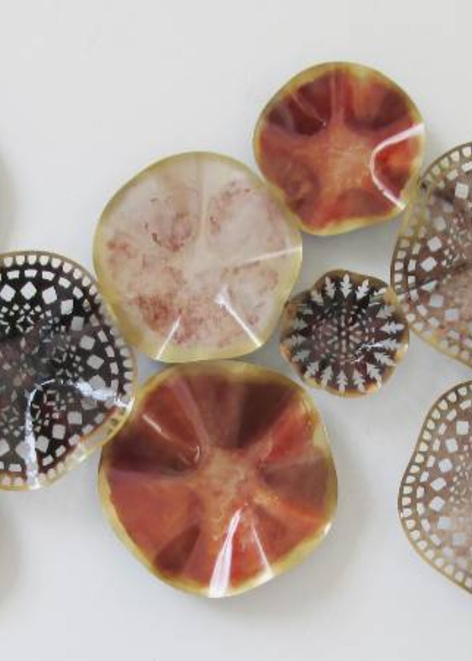 Muurdecoratie metal "Circles"