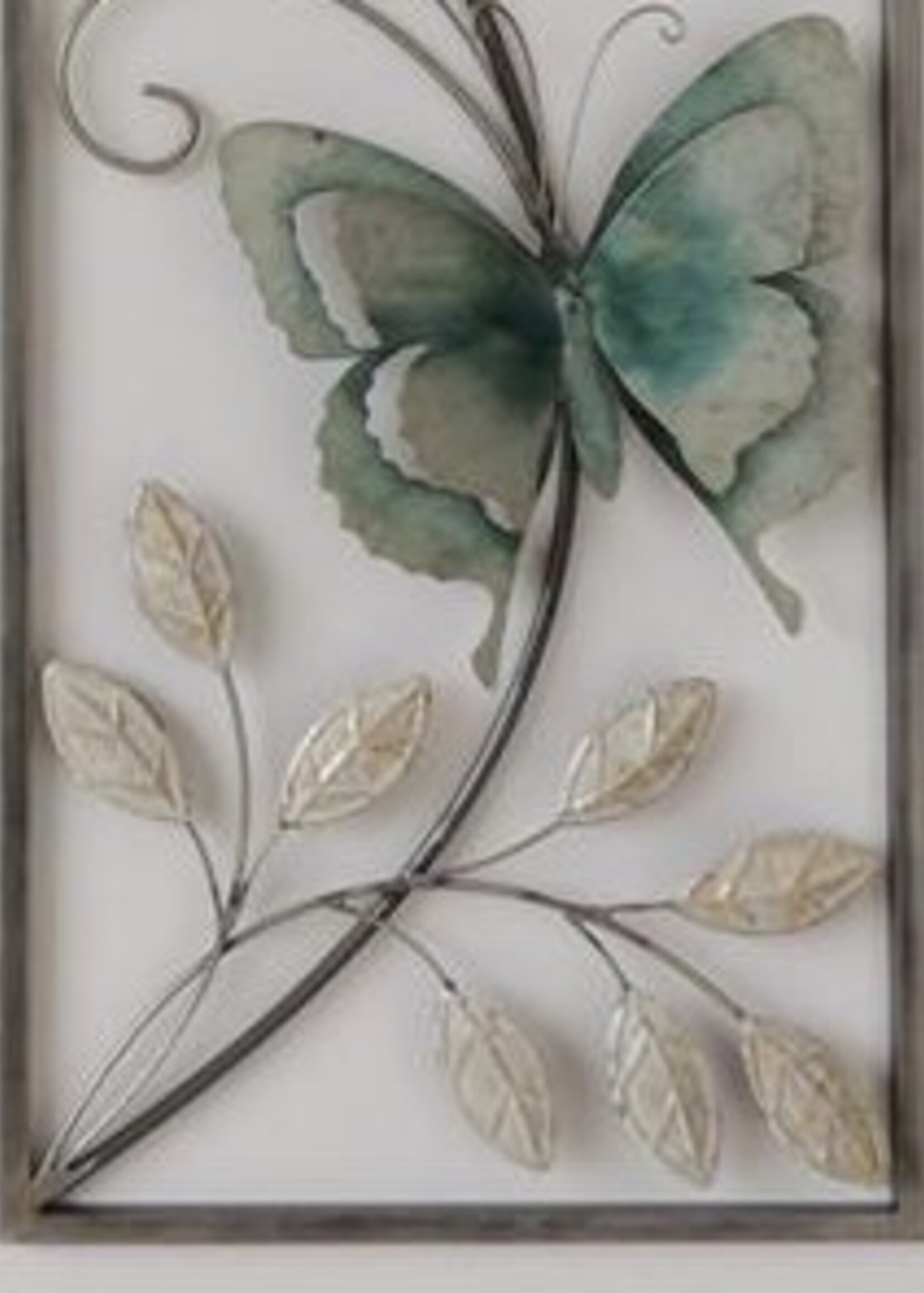 Muurdecoratie metal vlinders