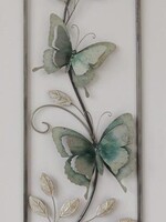 Metalen wanddecoratie vlinders