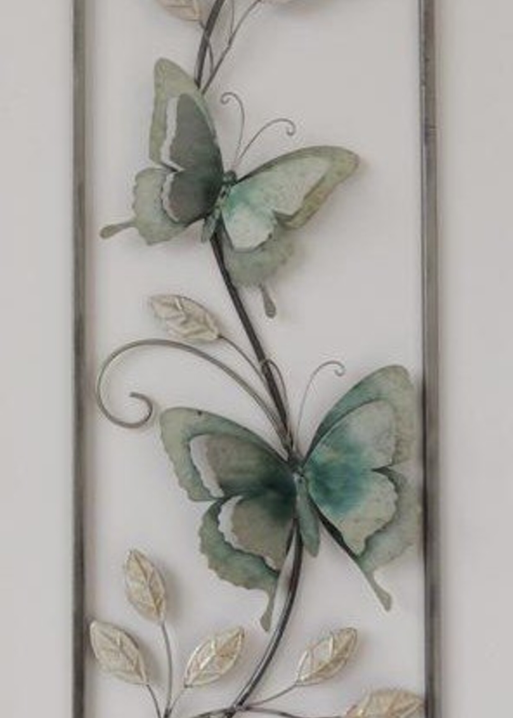 Muurdecoratie metal vlinders