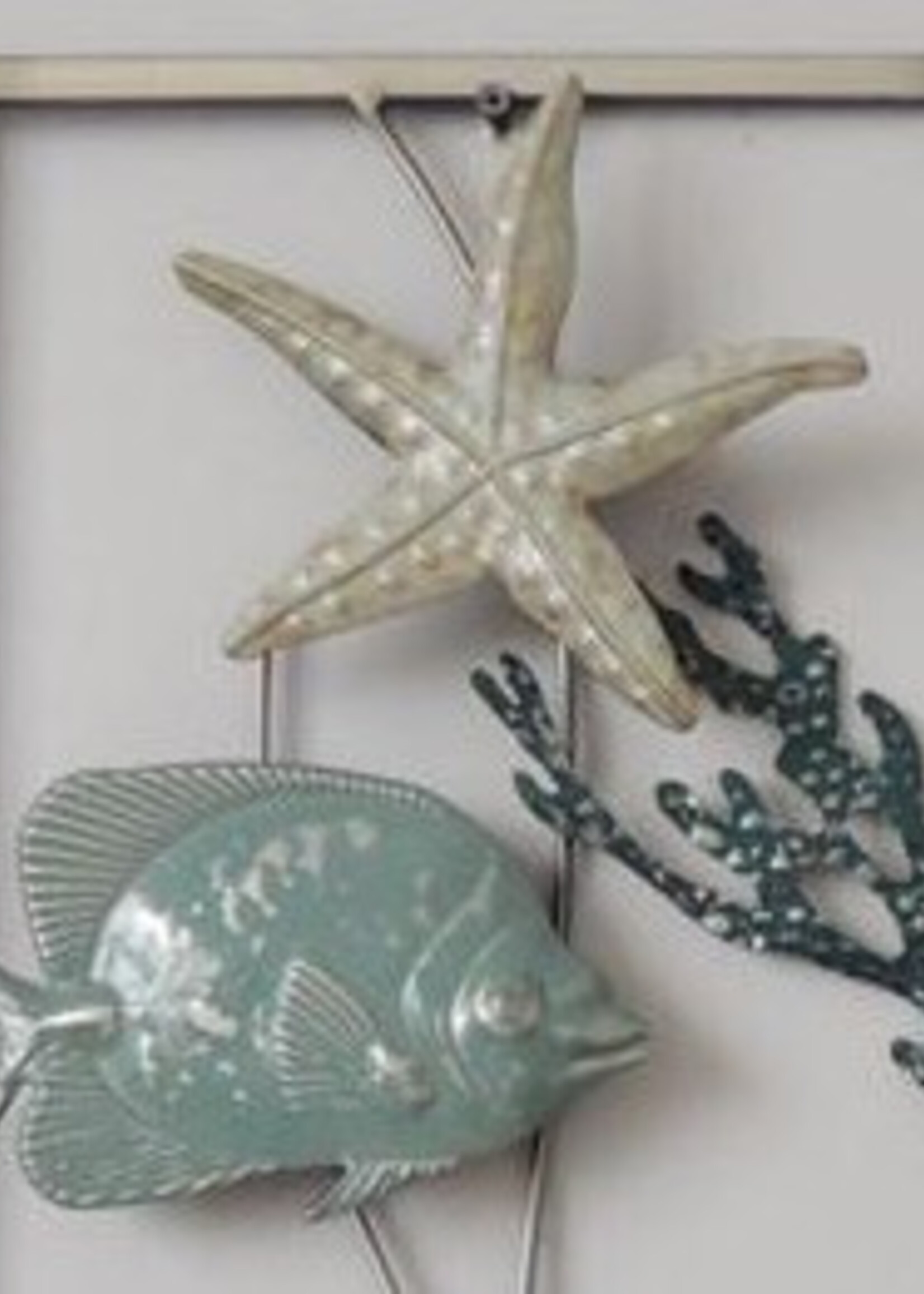 Muurdecoratie metaal vissen