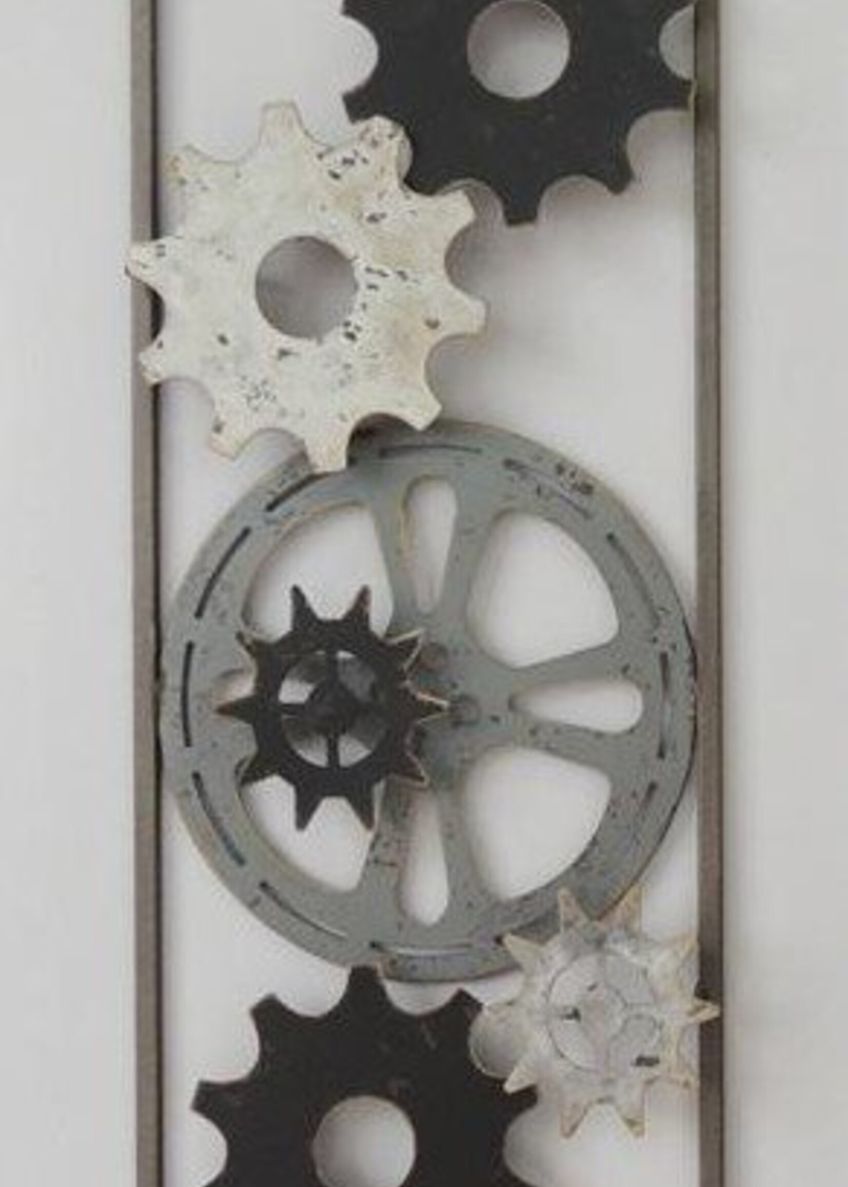 Industriële 3D wanddecoratie tandwielen