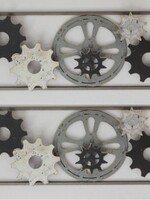 Industriële wanddecoratie tandwielen