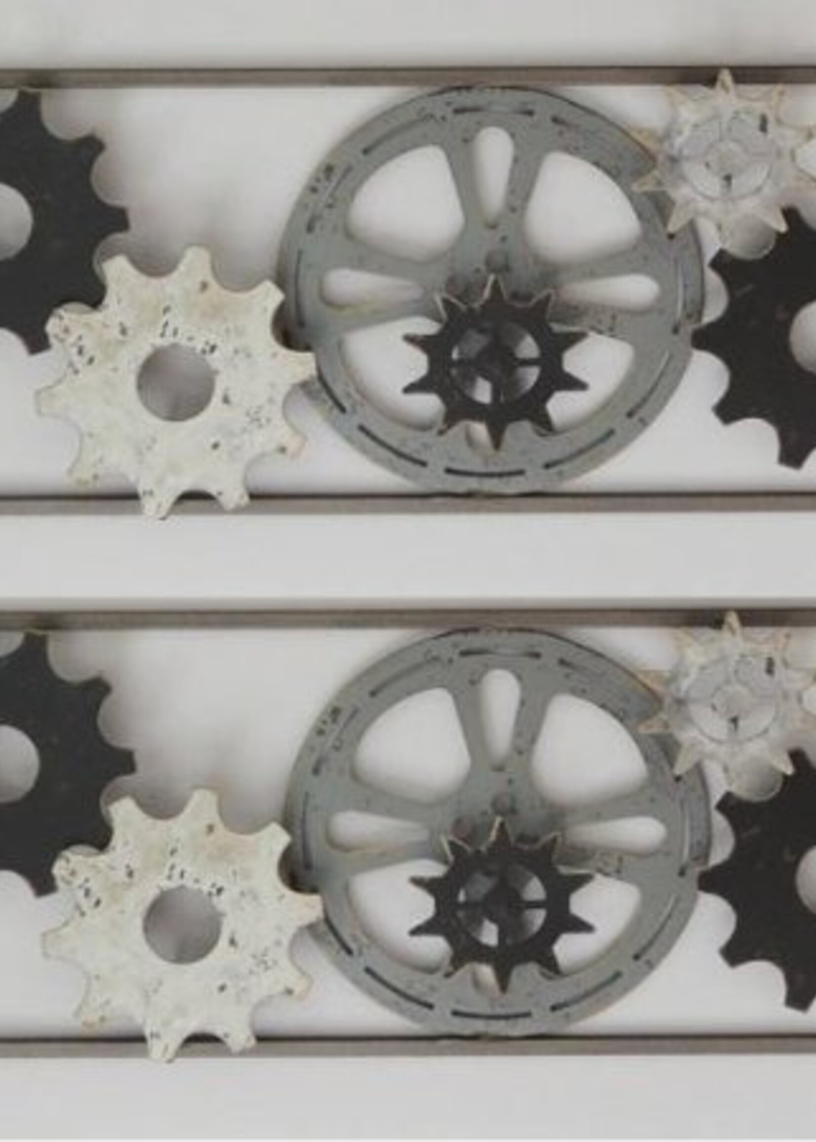 Industriële 3D wanddecoratie tandwielen