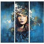 Glazen wanddecoratie