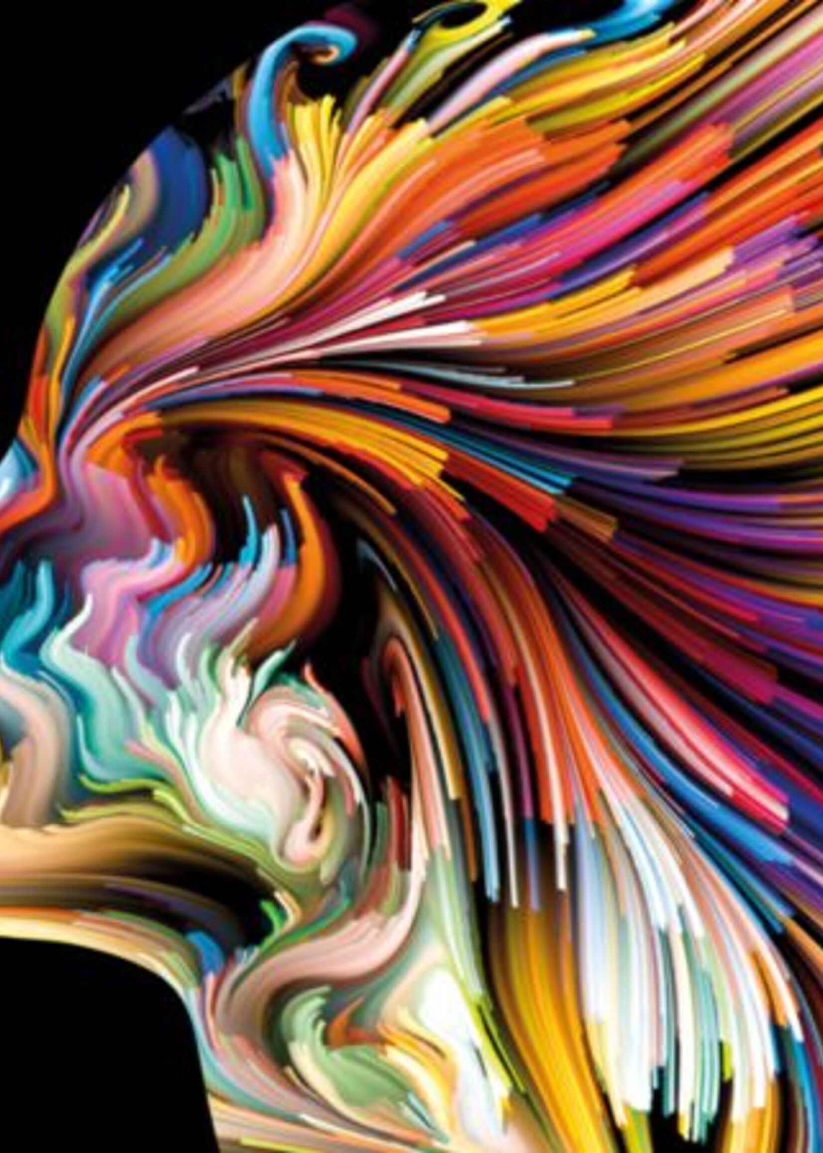 Aluminium wanddecoratie "Imagination"