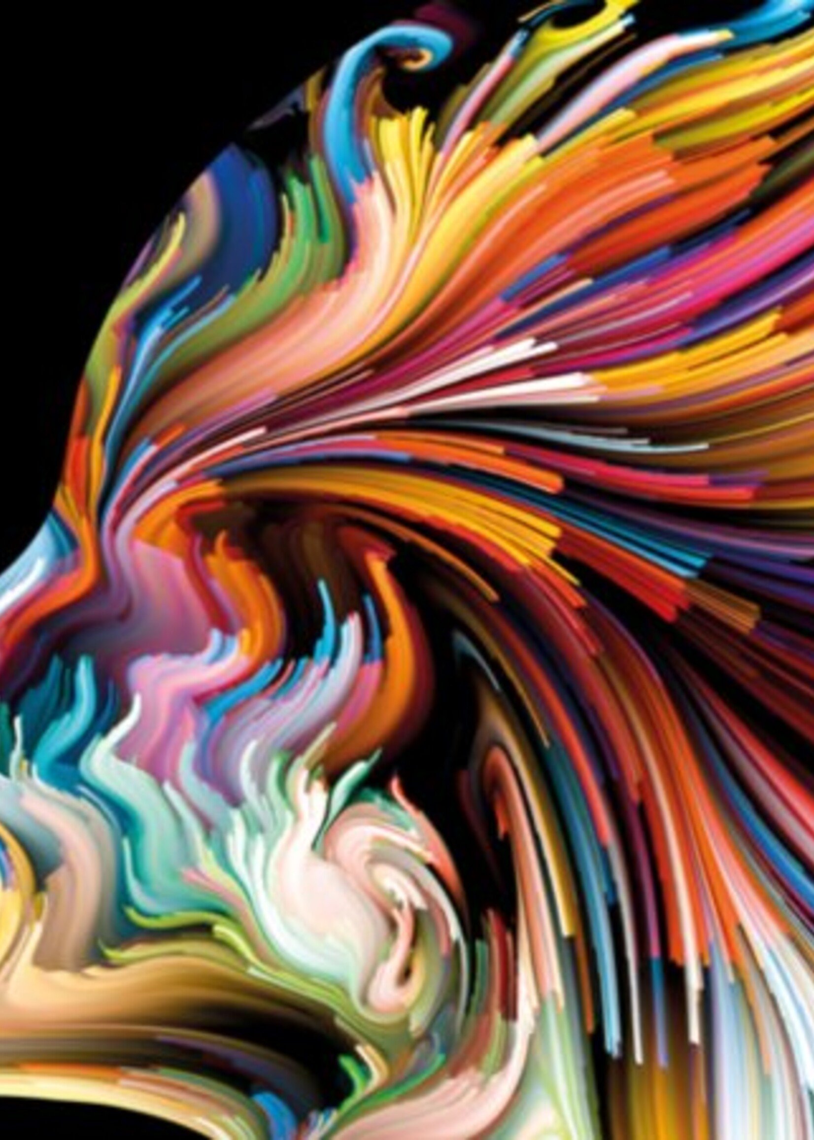 Aluminium wanddecoratie "Imagination"