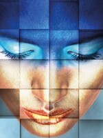 Wanddecoratie "Blue girl"