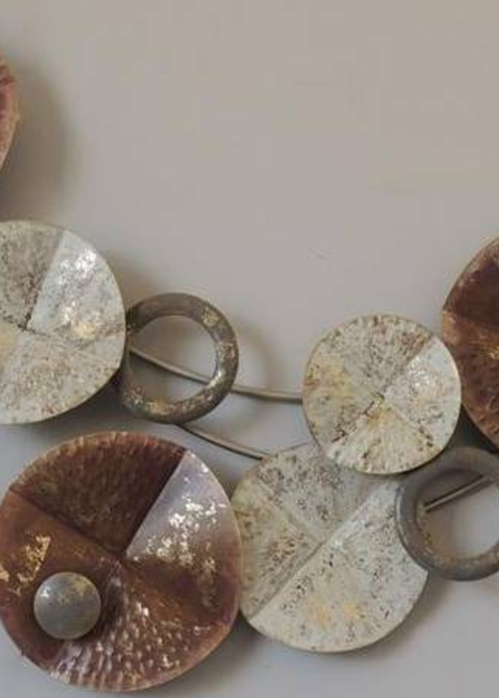 Metalen wanddecoratie metal circles