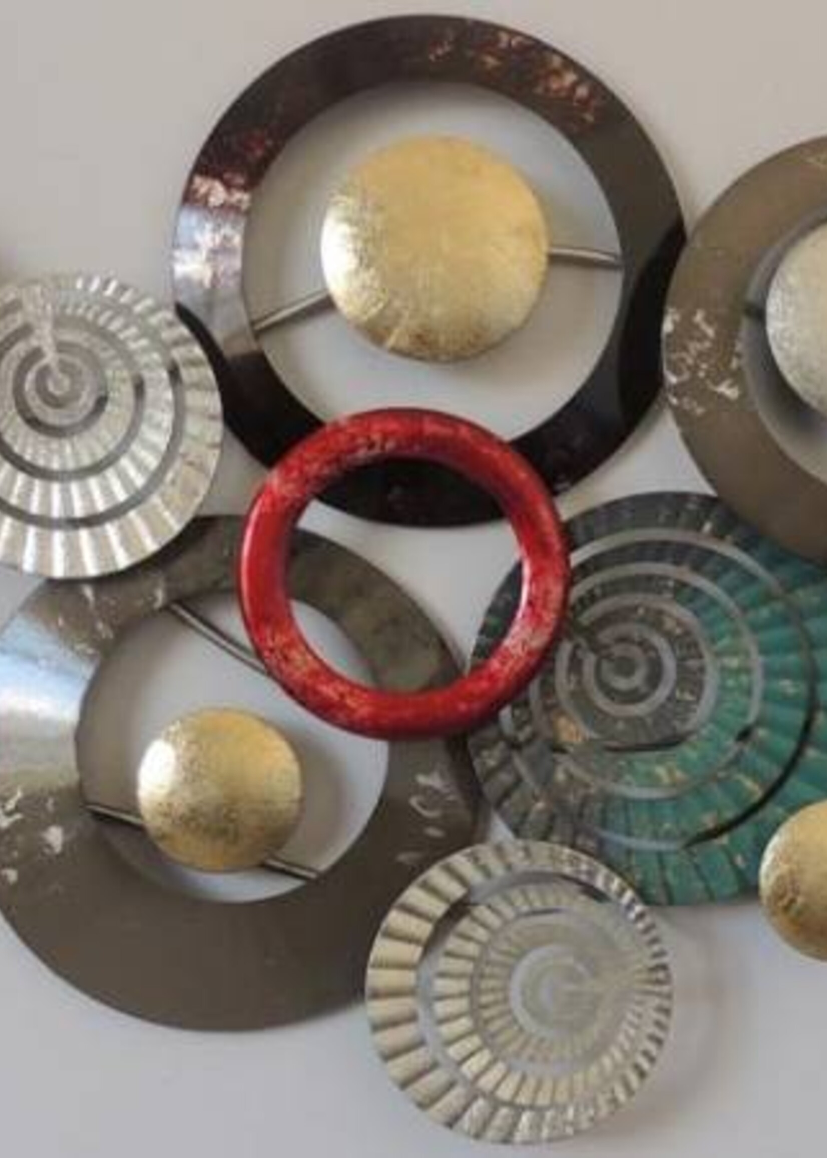 Wanddecoratie Metalen ringen