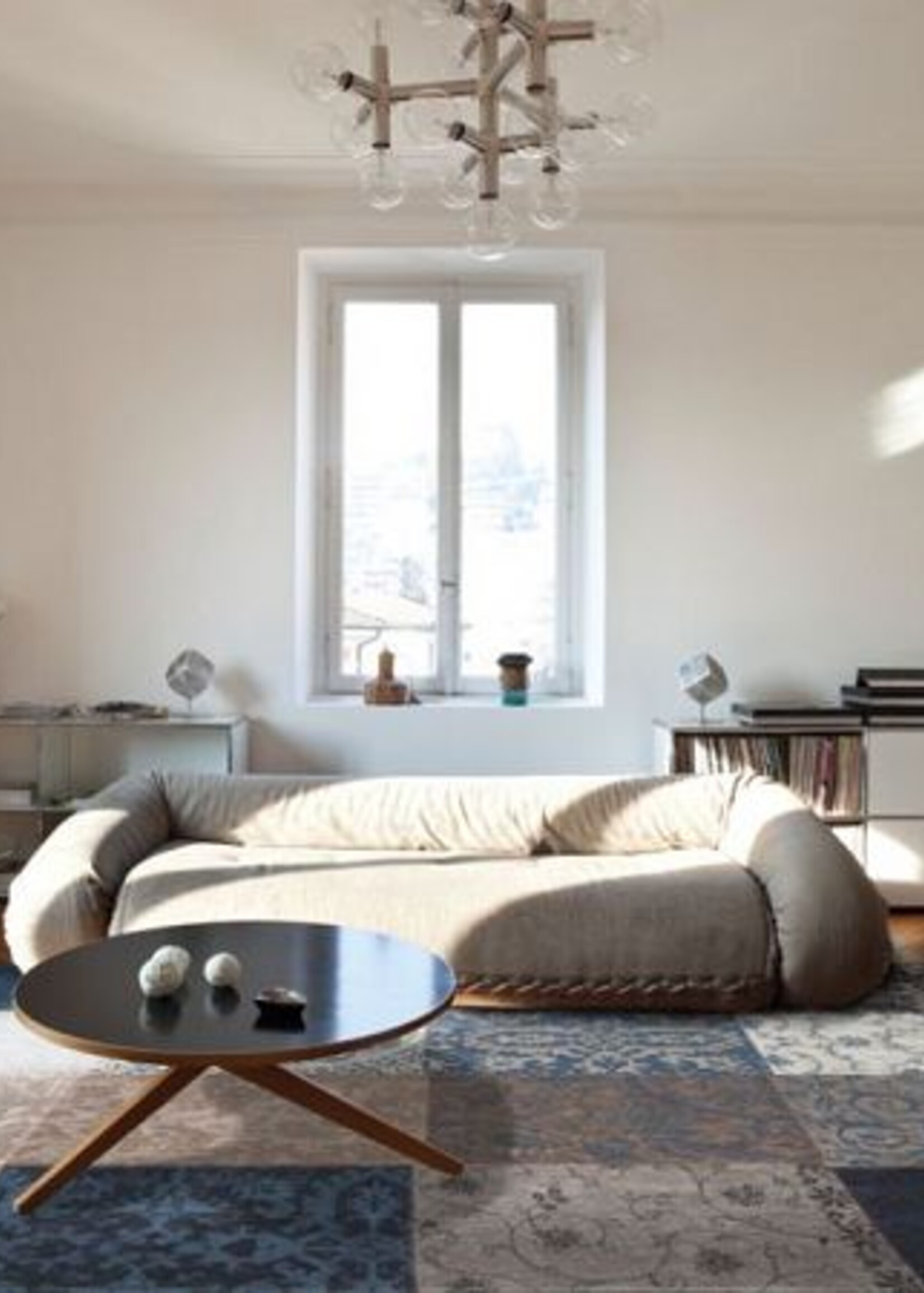 Vloerkleed patchwork denim