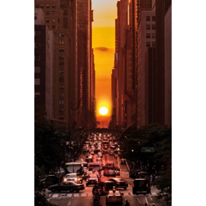 Wanddecoratie "Manhattanhenge"