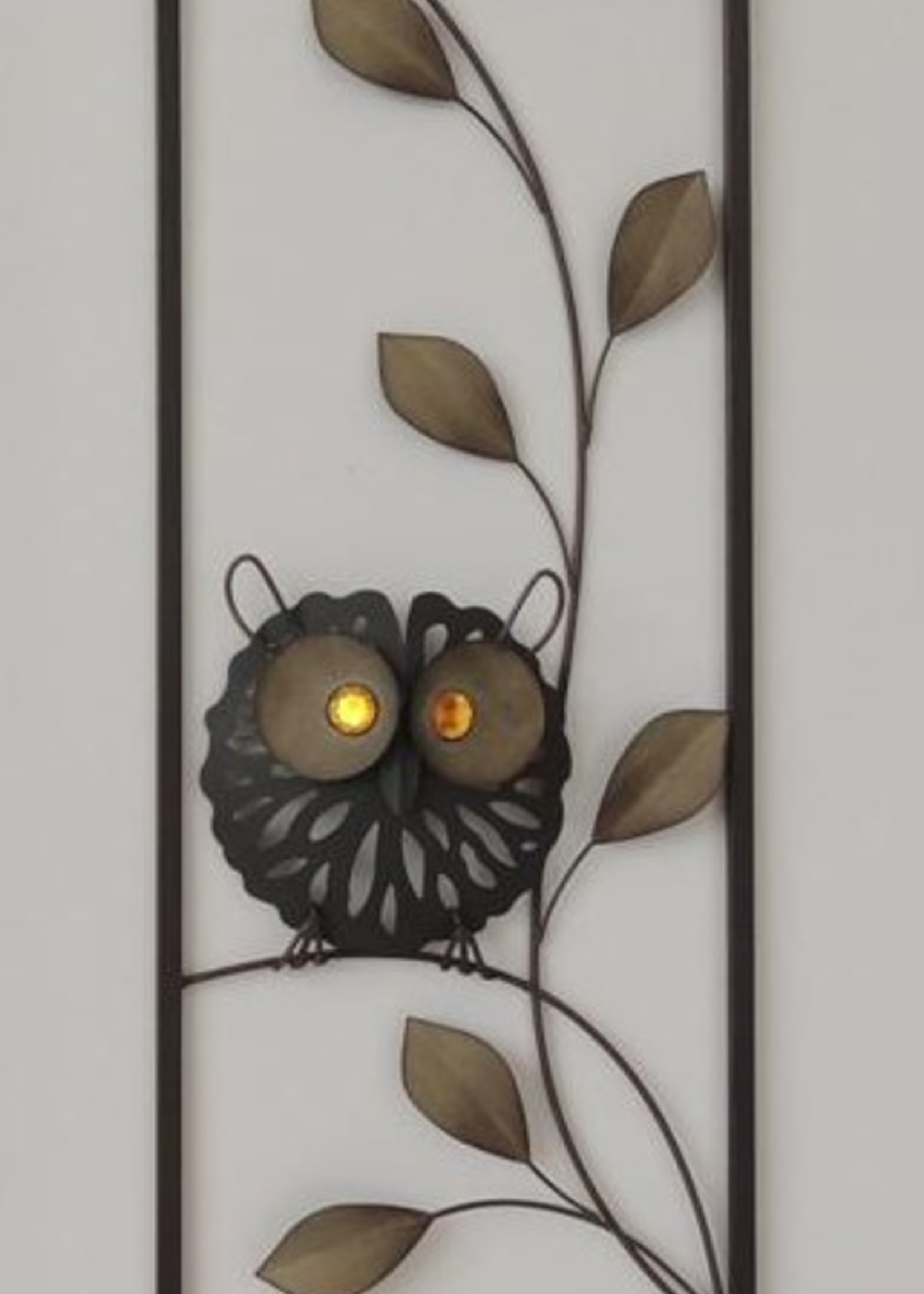 Metalen wanddecoratie "Uil"