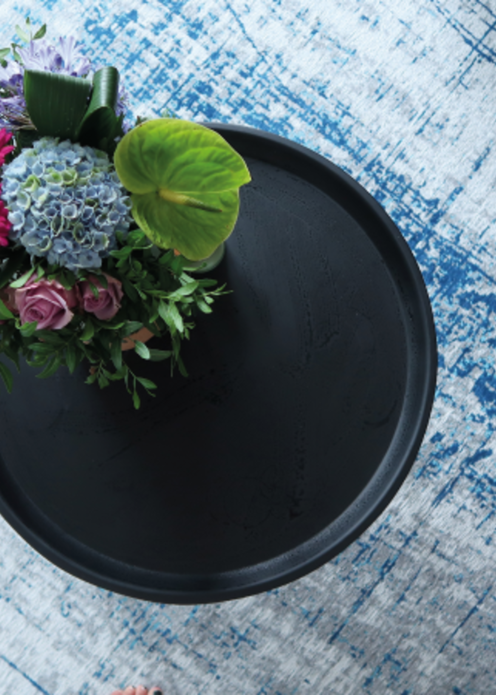 Vloerkleed  Mad men Griff Blauw