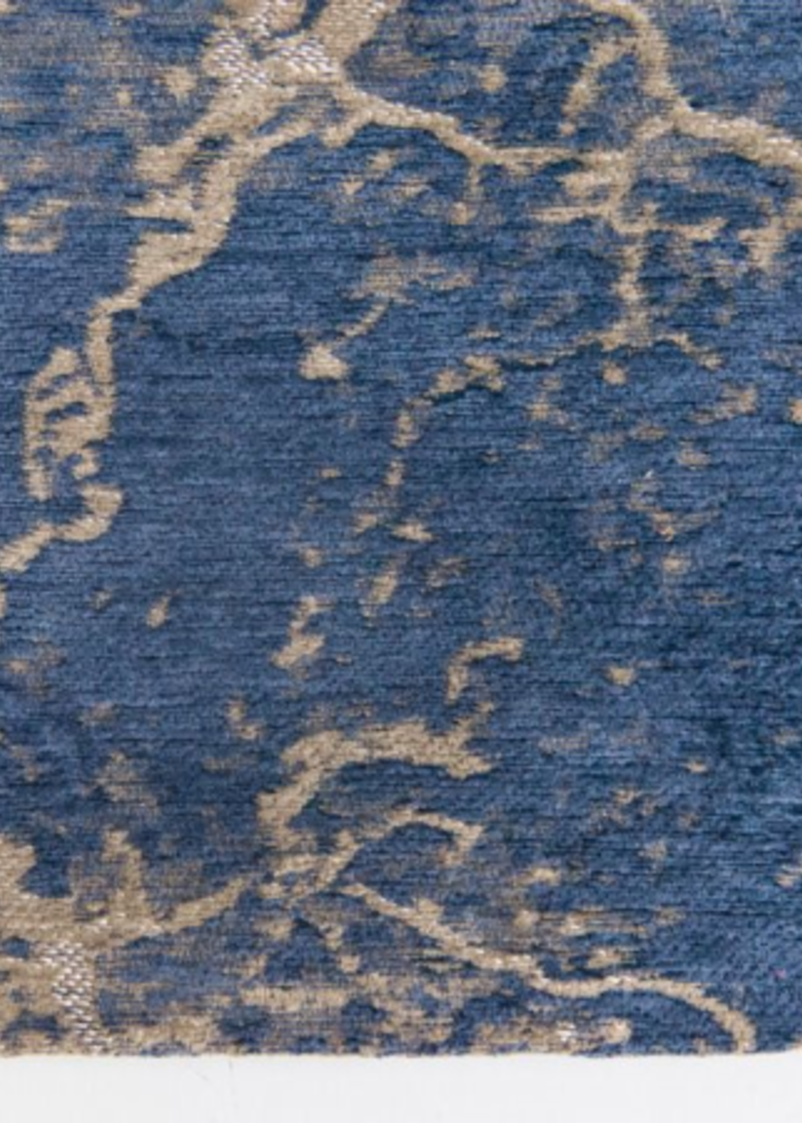 Vloerkleed Mad men Cracks Abyss blue