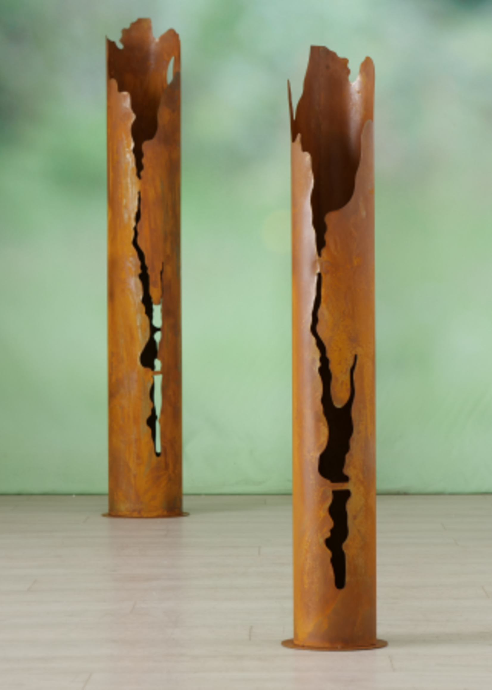 Metalen decoratie pot