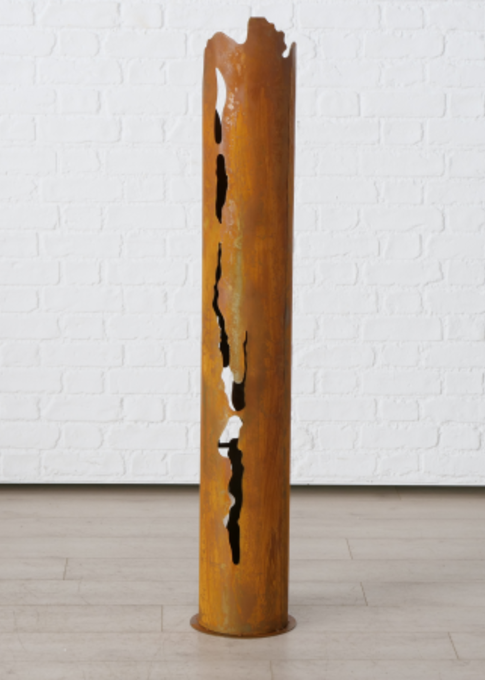 Metalen decoratie pot