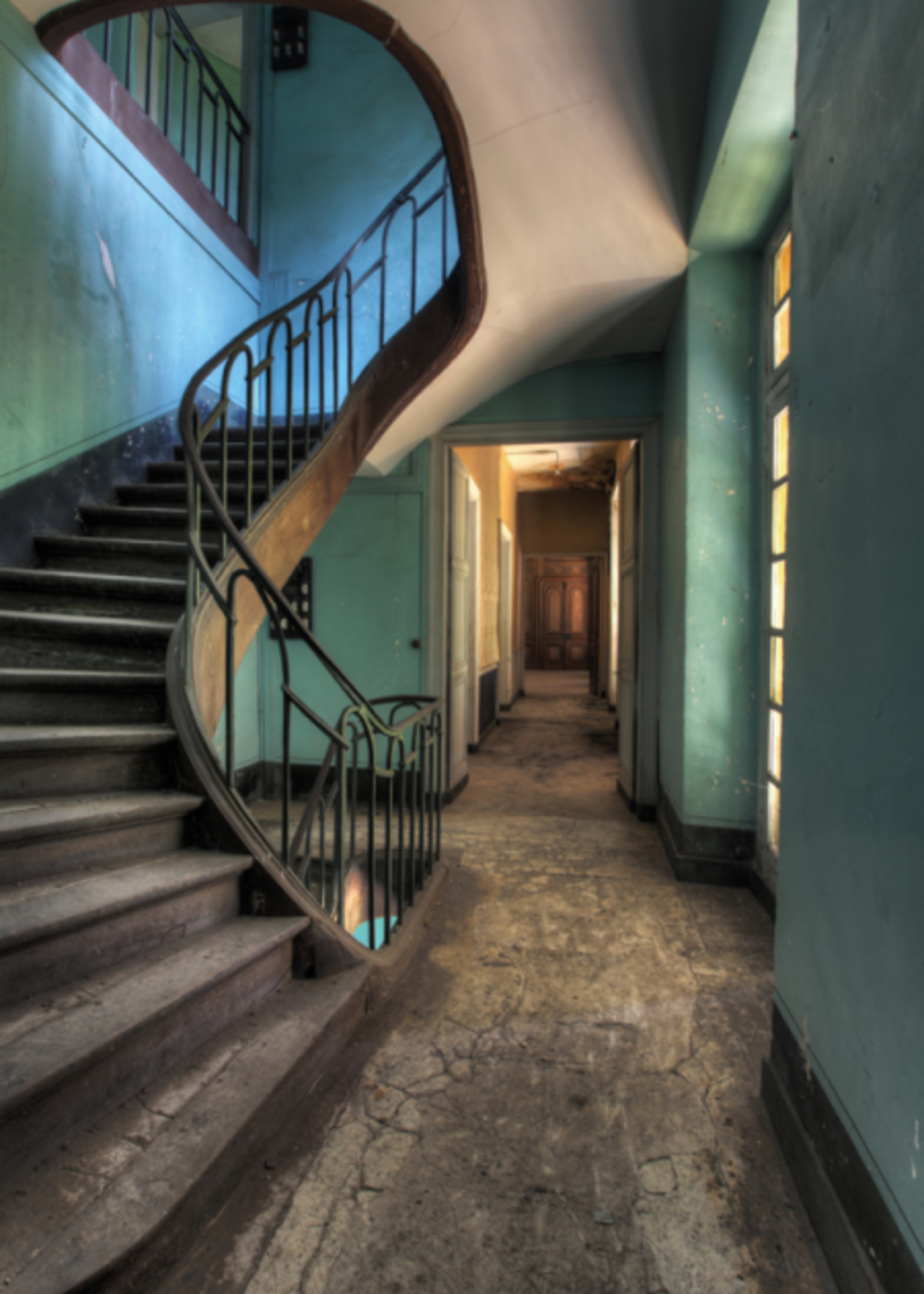 Aluminium wanddecoratie used stairs la cour