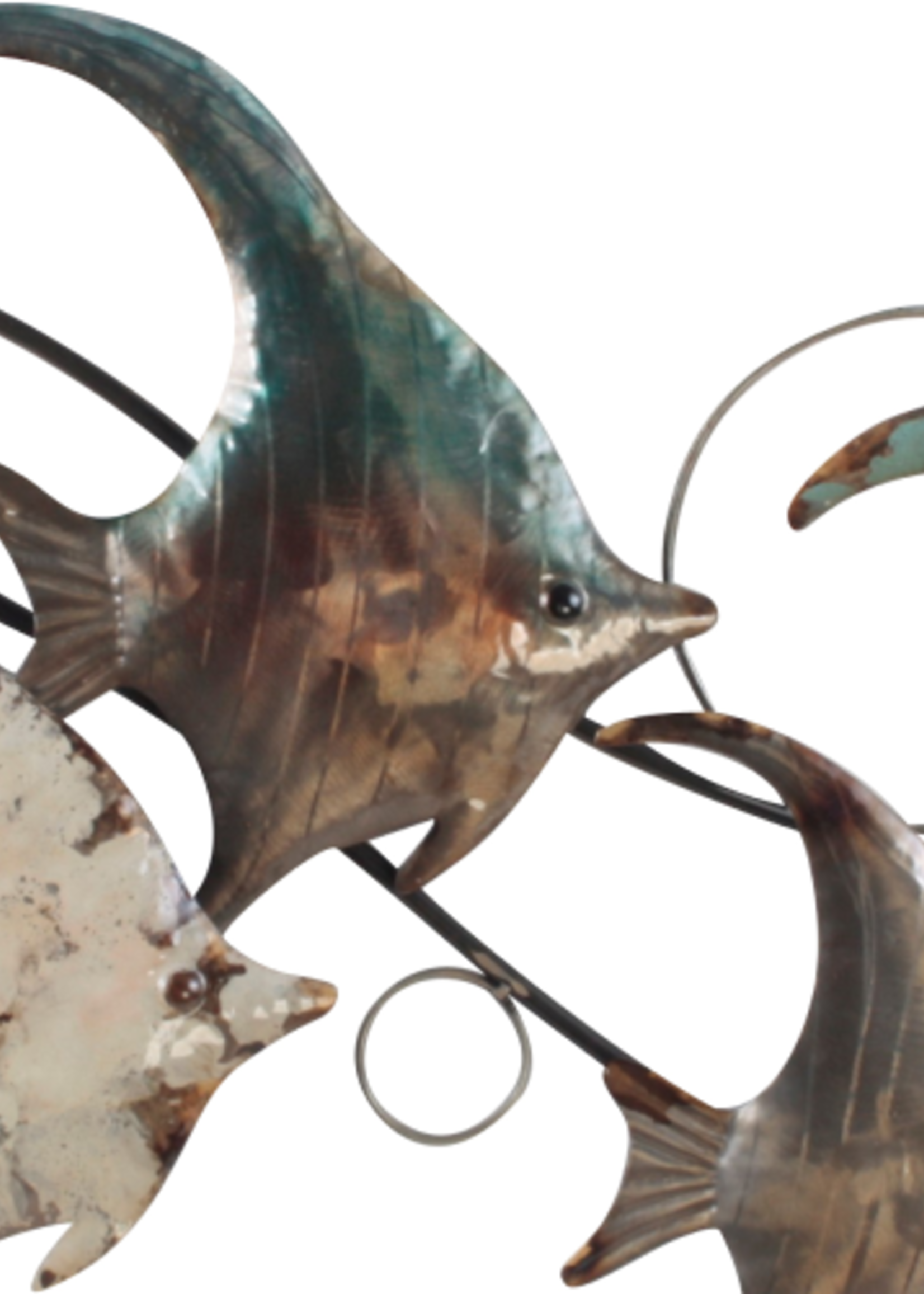 Metalen wanddecoratie Vissen