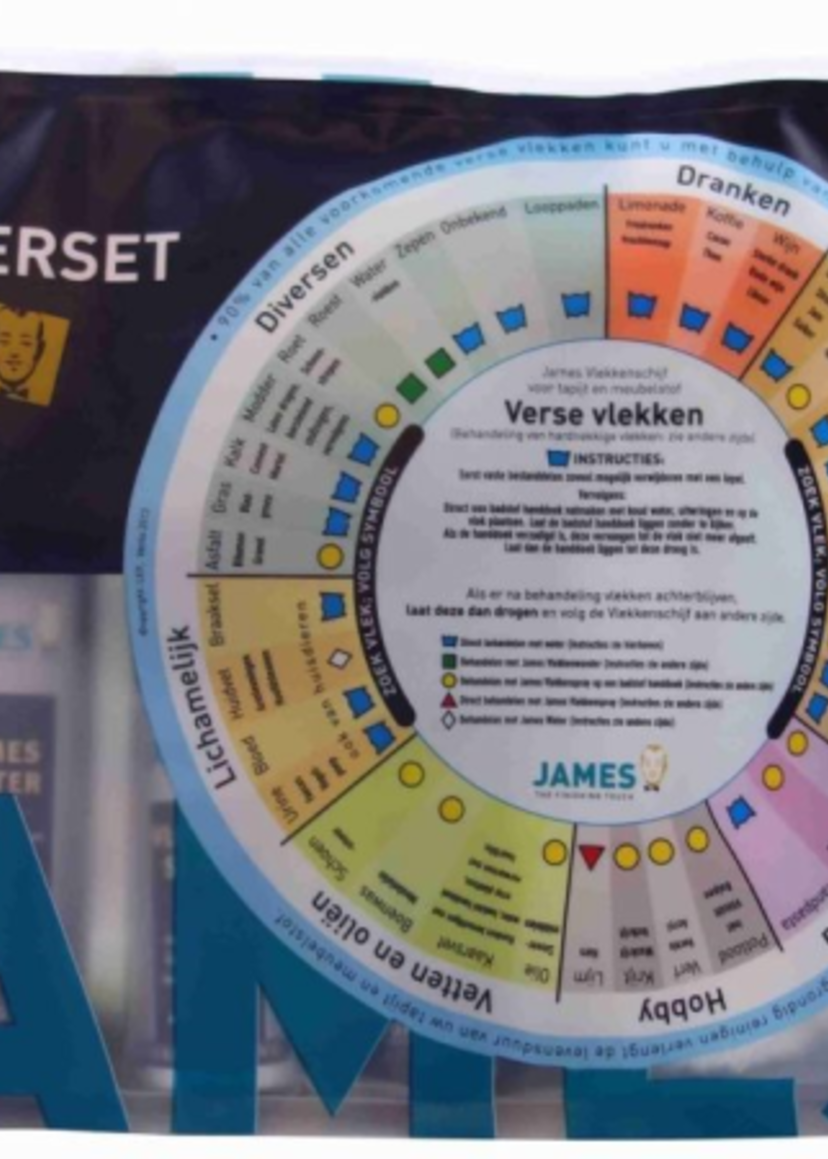 James starterset vlekverwijdering voor uw vloerkleed