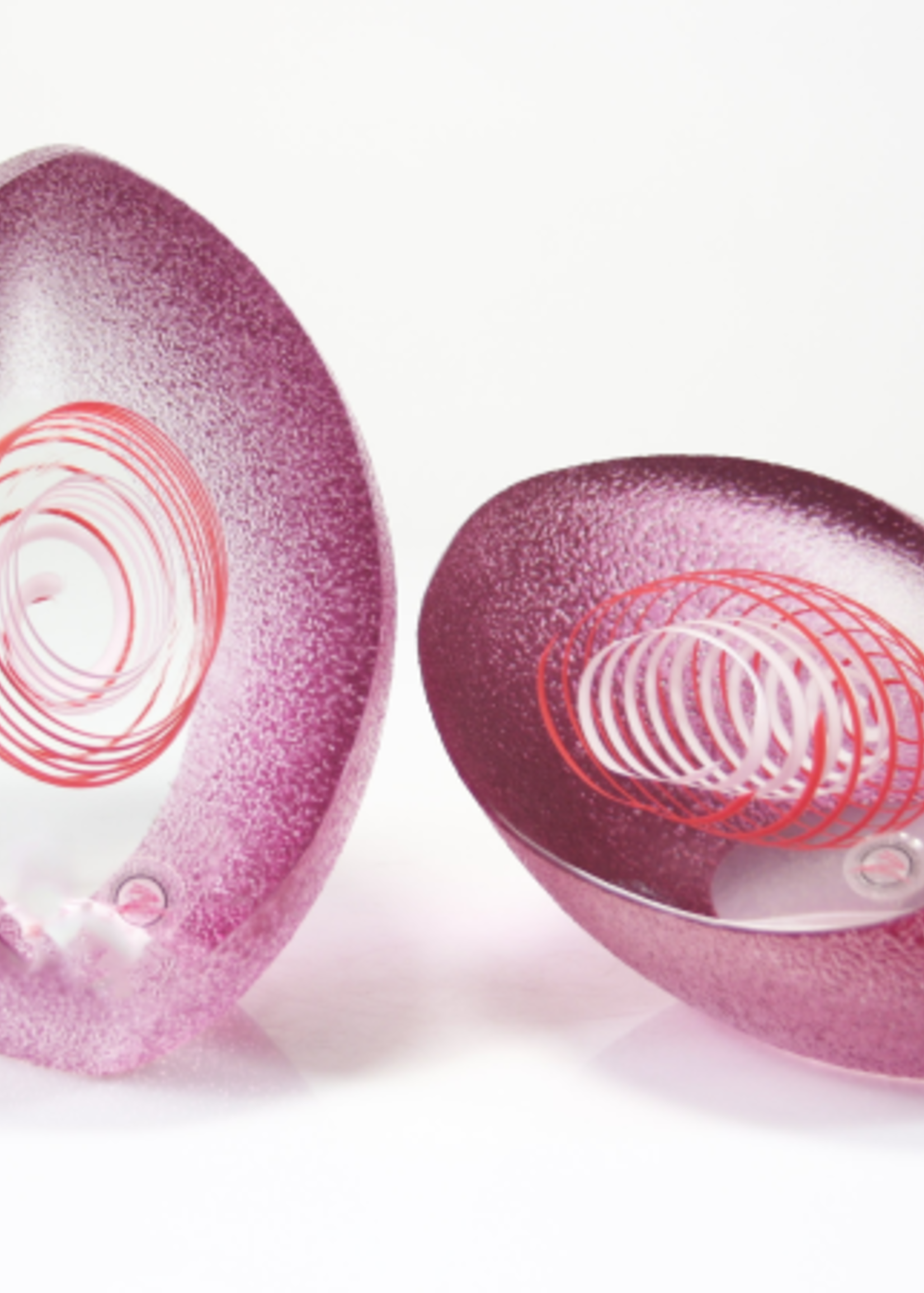 Roze Kristallen object met cilinder