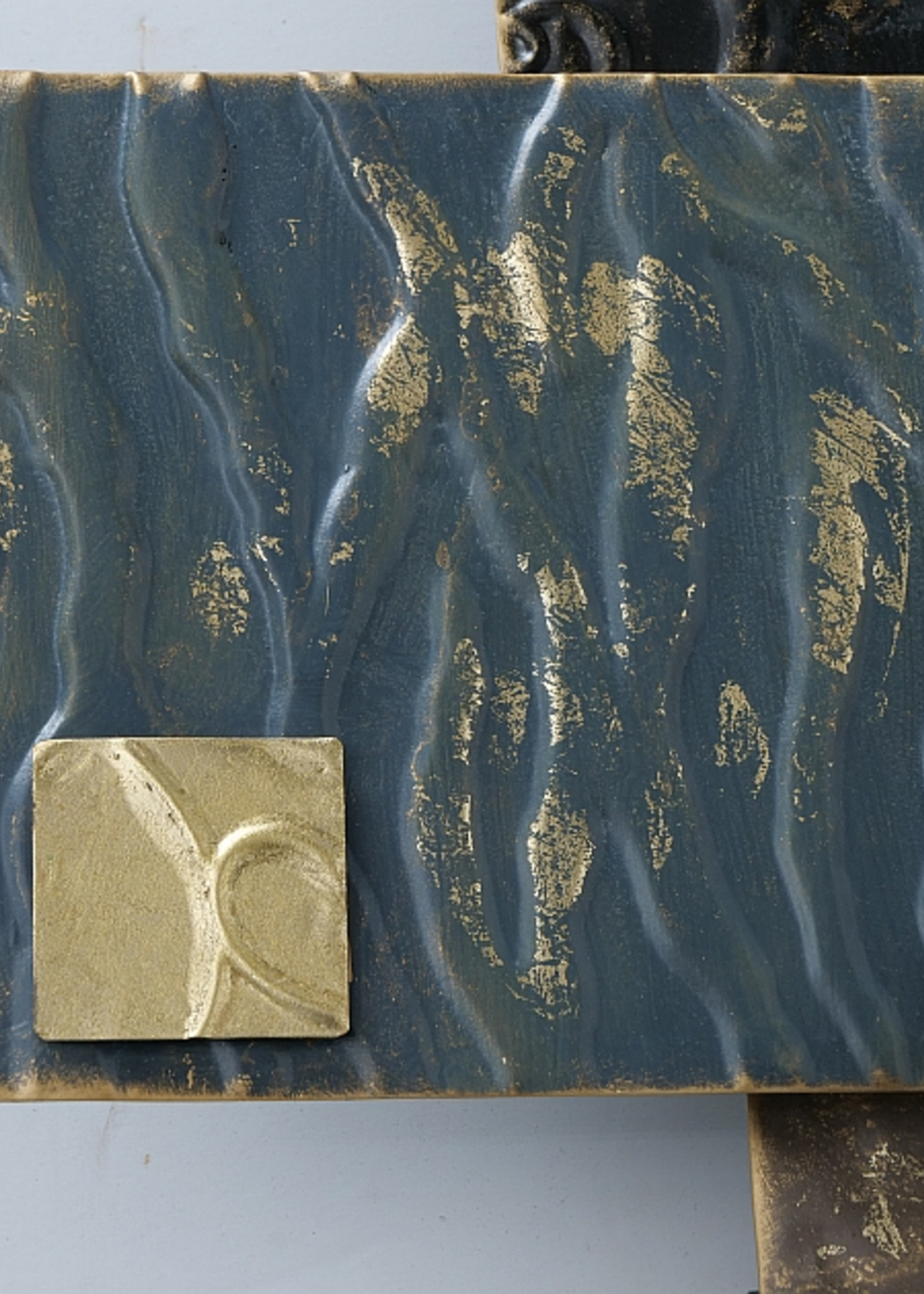 Metalen wanddecoratie Vierkanten