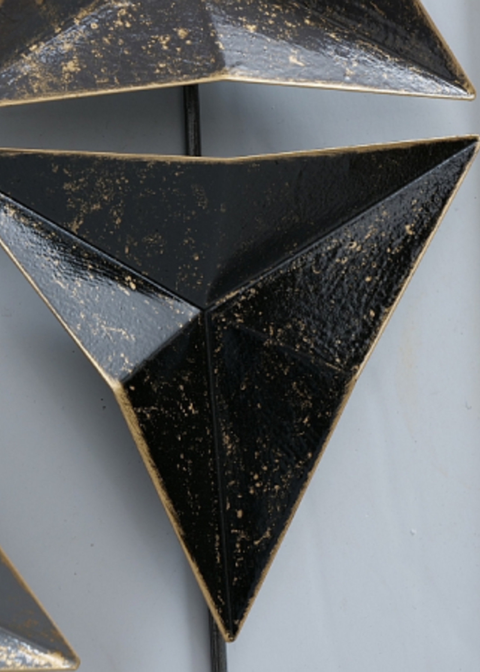 Metalen wanddecoratie 2-luik diamant