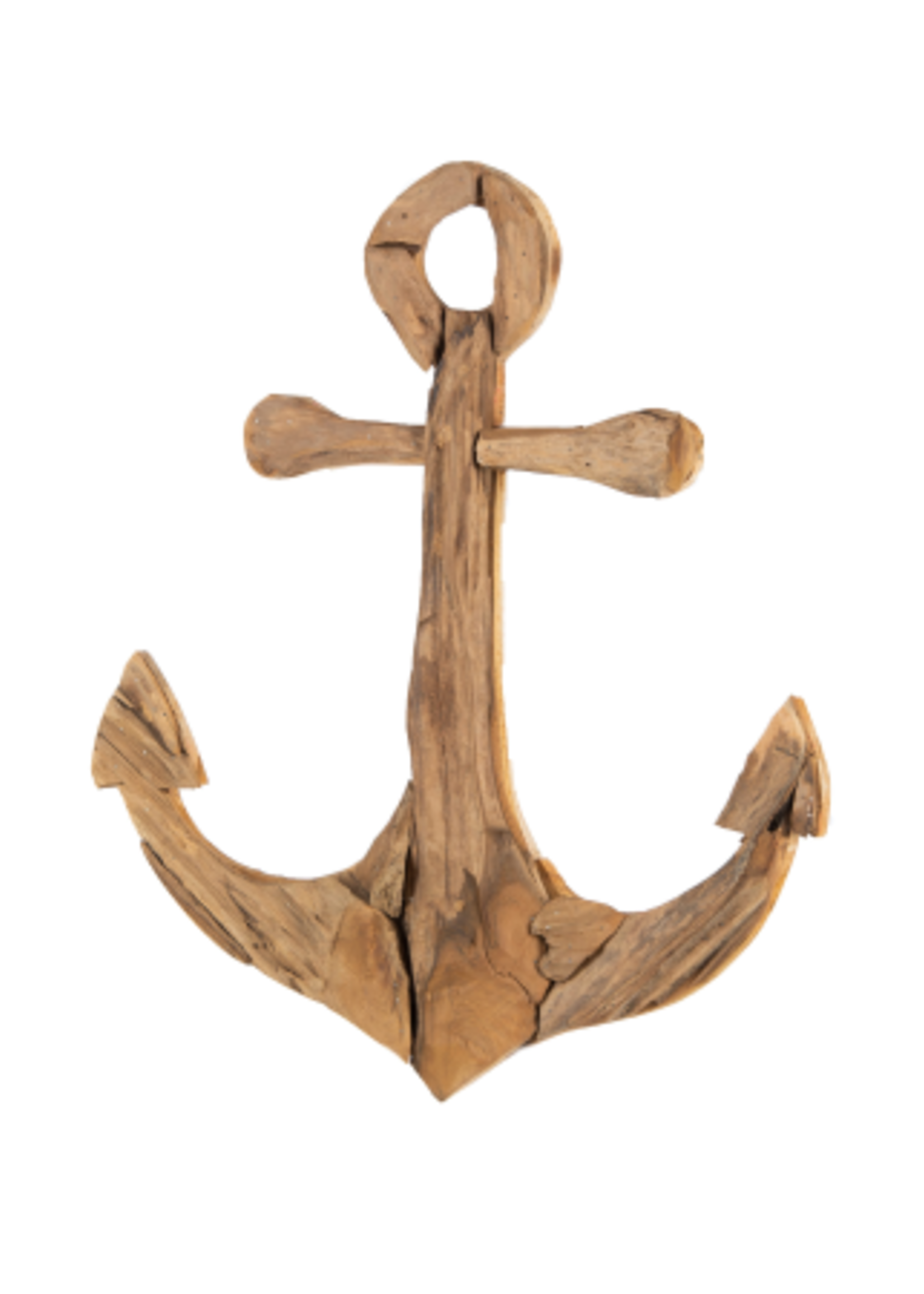 Houten wanddecoratie Anker