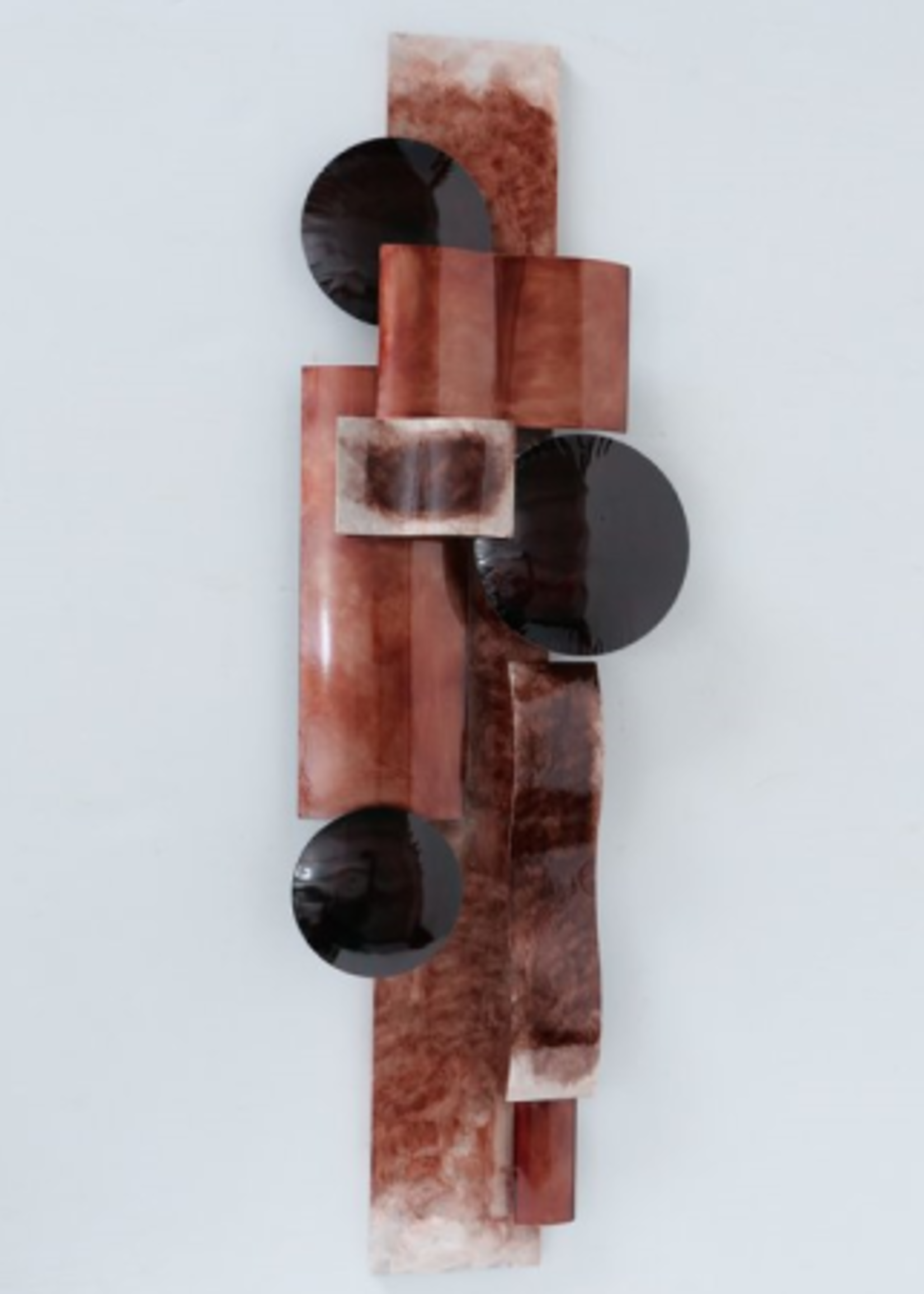 Metalen wanddecoratie Lasco bruin