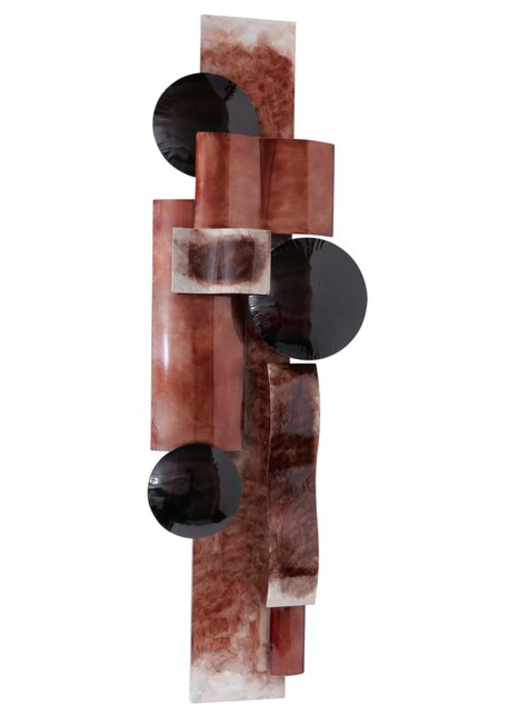 Metalen wanddecoratie Lasco bruin