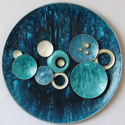 Metalen wanddecoratie Ocean