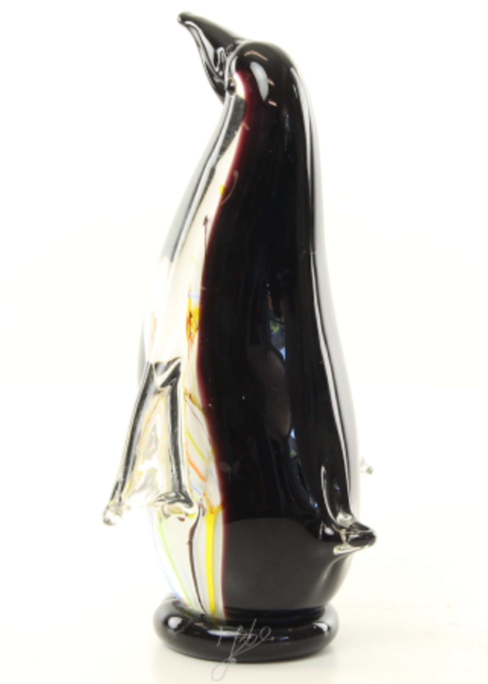 Glassculptuur pinguïn