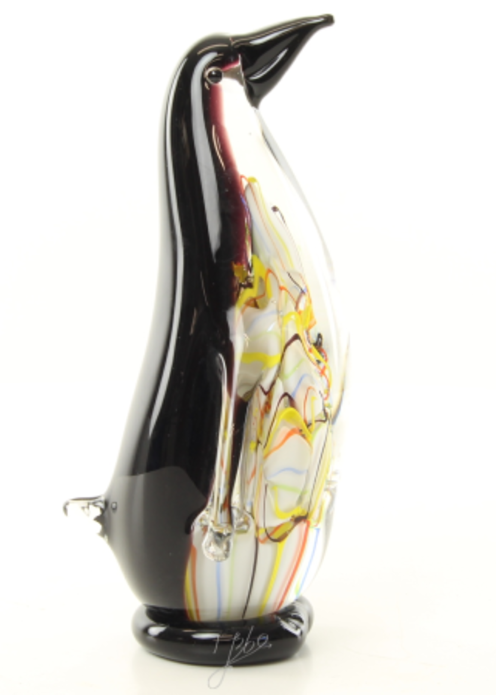 Glassculptuur pinguïn