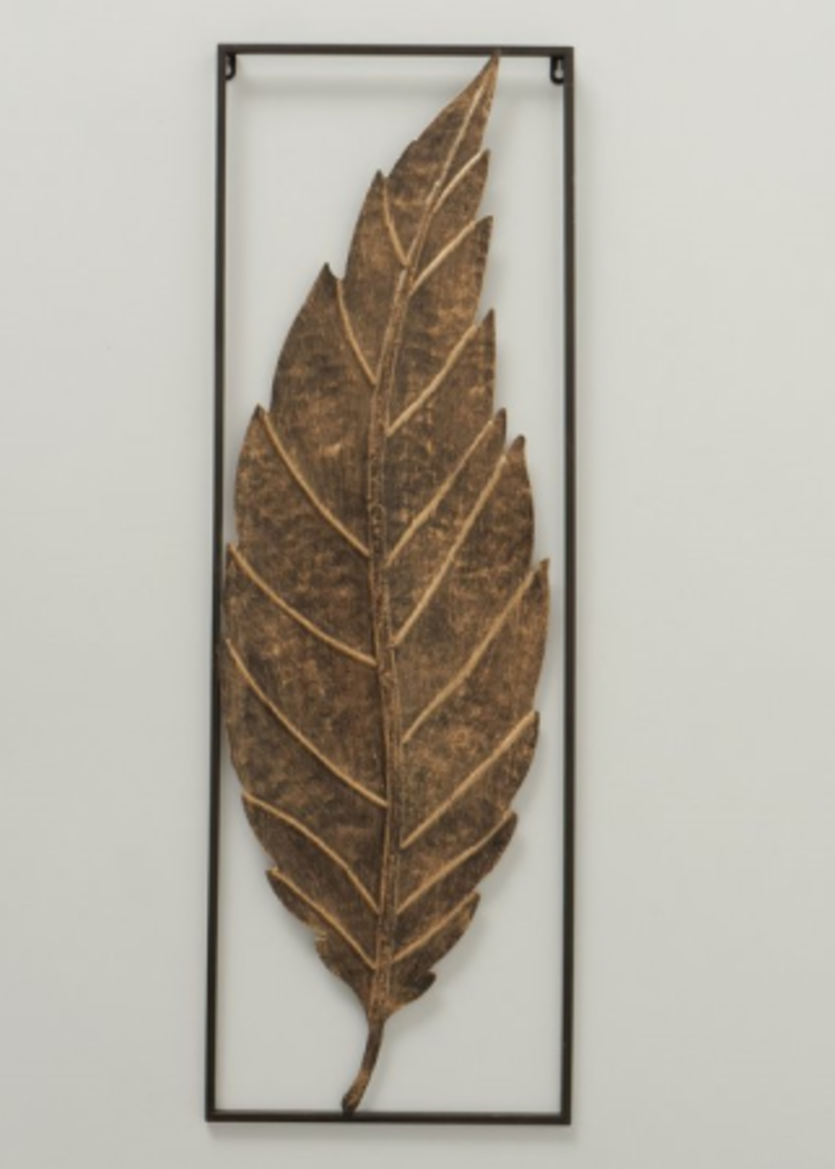 Metalen wanddecoratie 3-luik blad