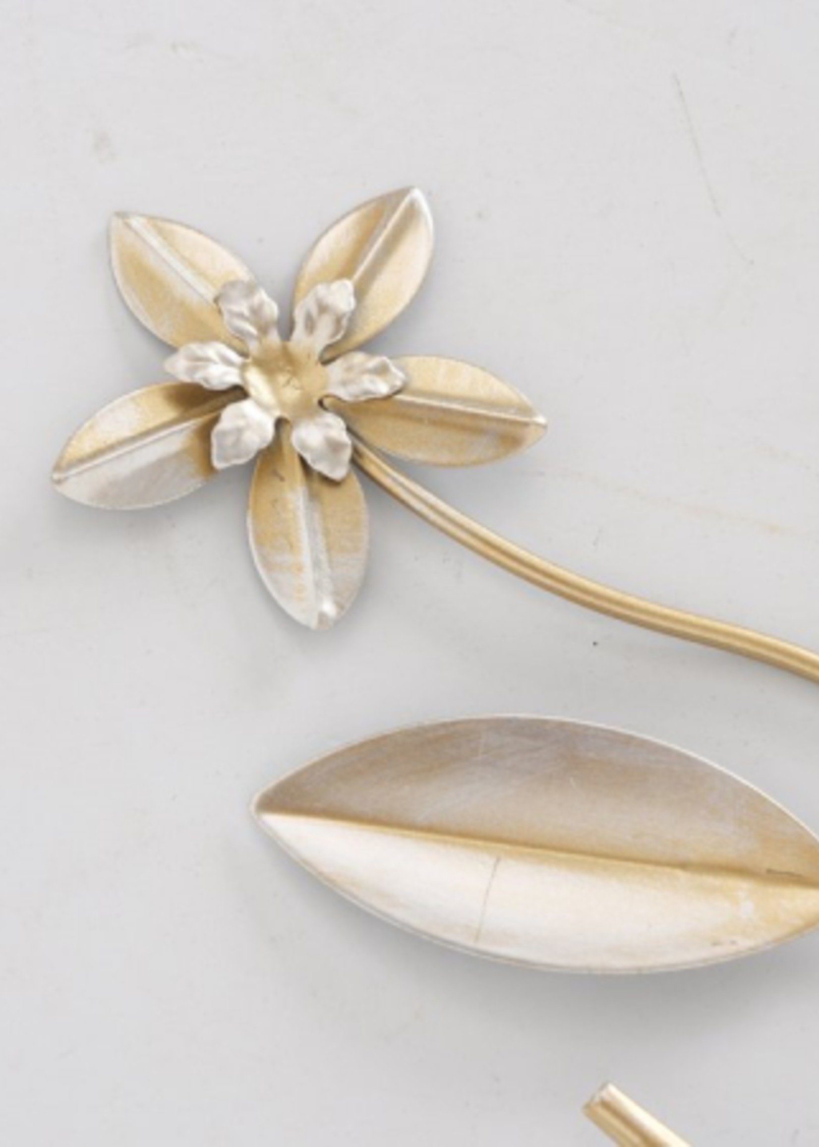 Metalen wanddecoratie Bloemen