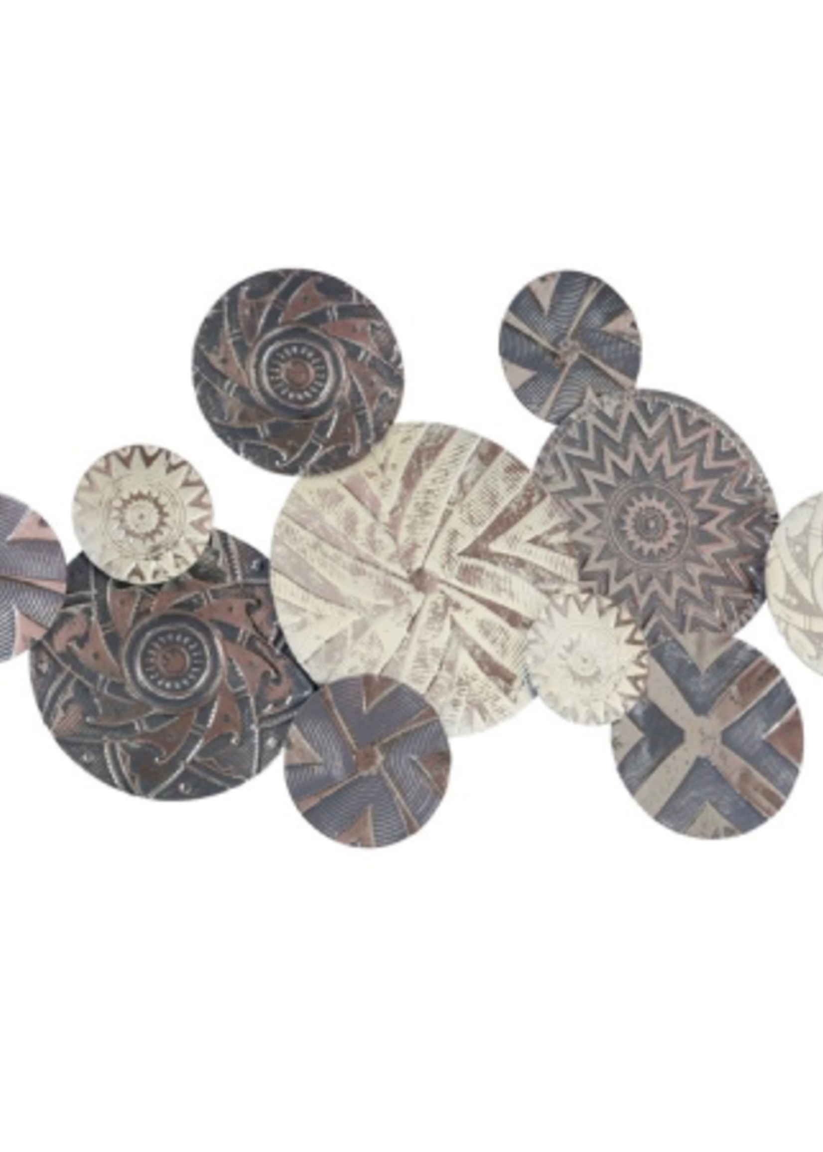 Metalen wanddecoratie  cirkels