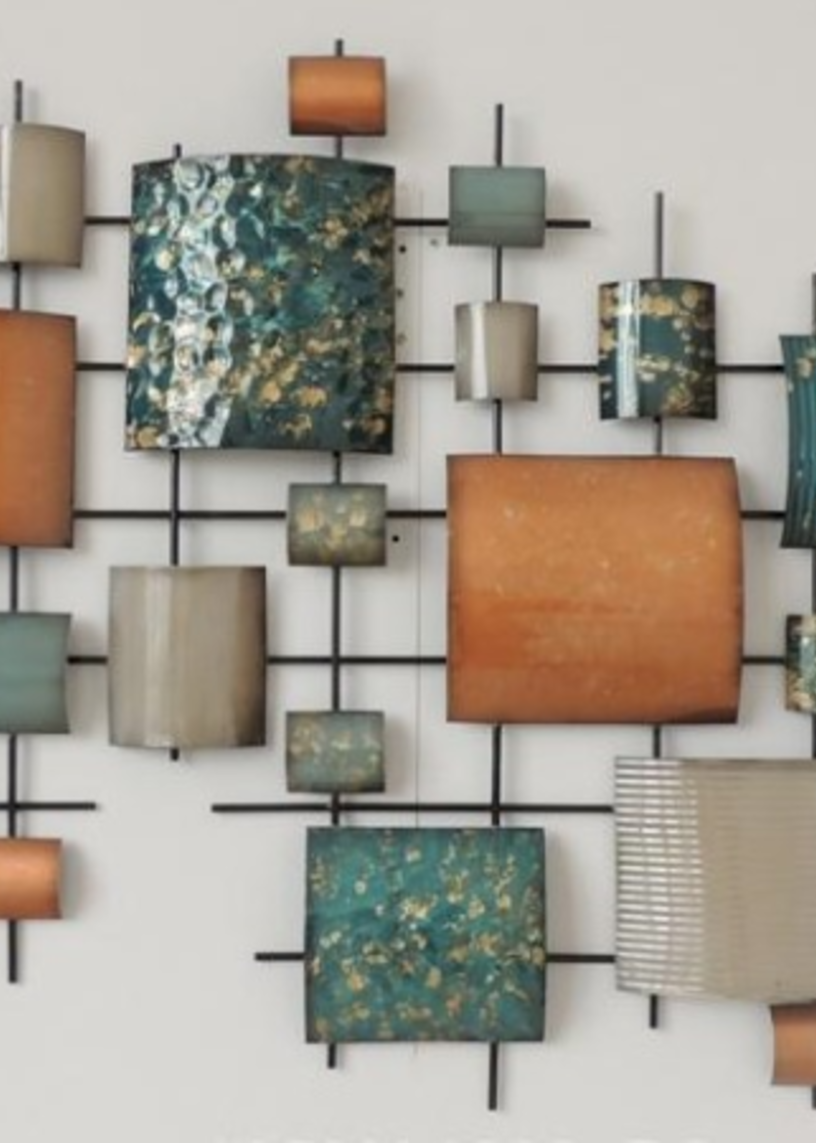 Muurdecoratie Geo balans koper