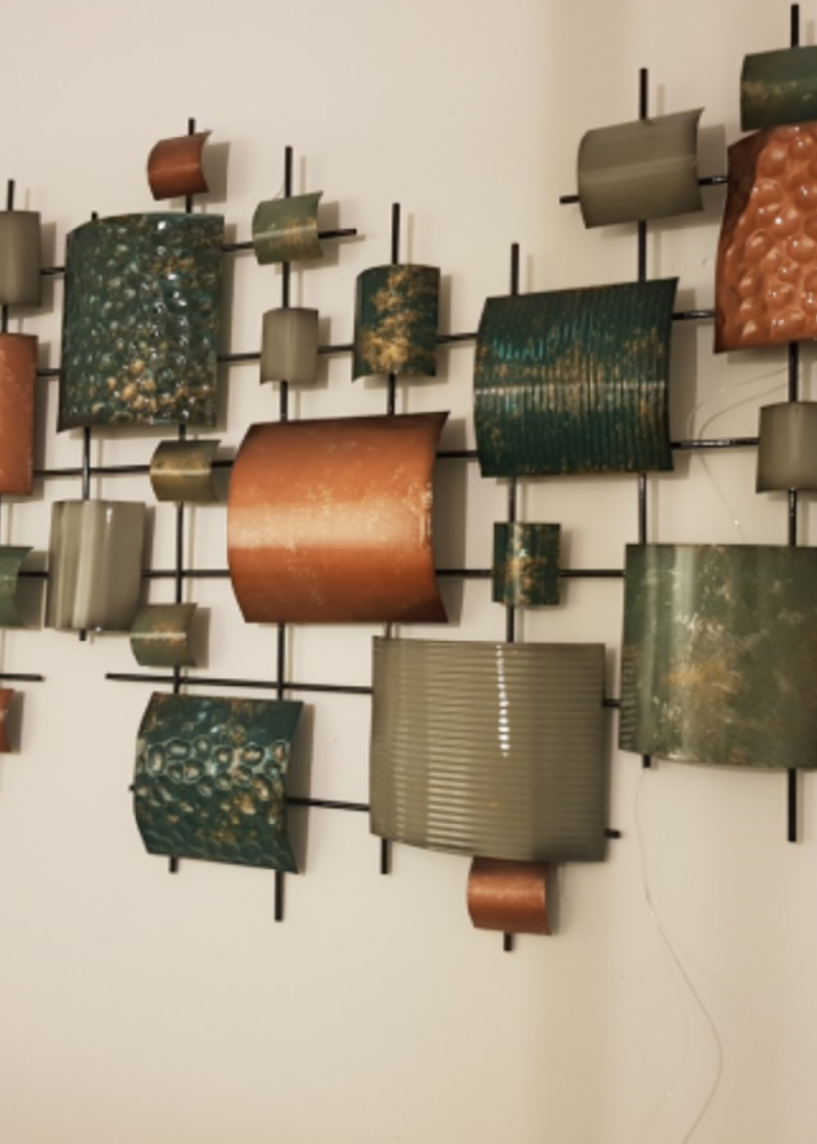 Muurdecoratie Geo balans koper